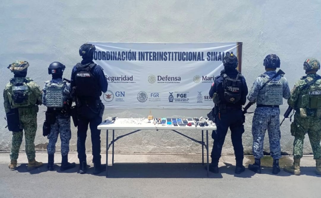 Decomisan celulares, droga y objetos prohibidos en penal de Culiacán. Foto: Especial