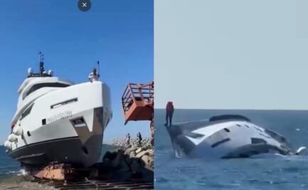 VIDEO: Yate de lujo se hunde en su viaje inaugural; embarcación terminó bajo el agua instantes después de zarpar en costas de Turquía