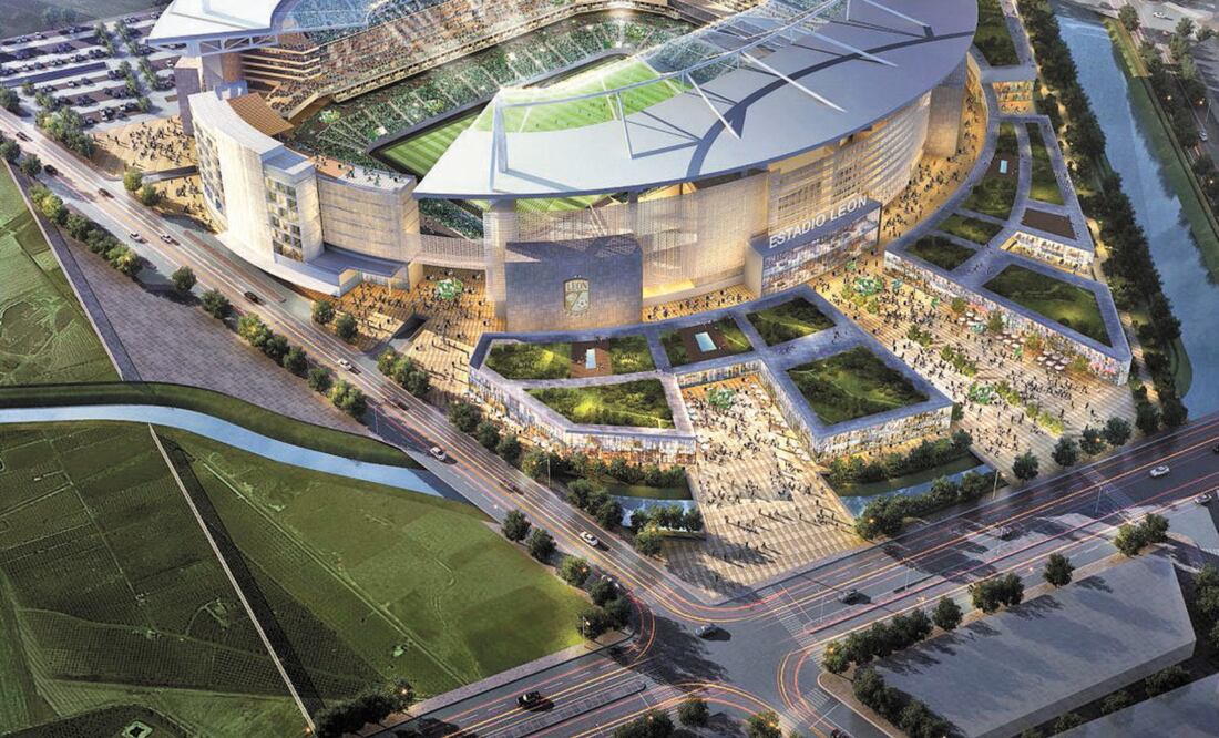 En León, Guanajuato, se tiene proyectada la construcción de un estadio de futbol; en el país hay más arenas de este deporte. Foto: CORTESÍA