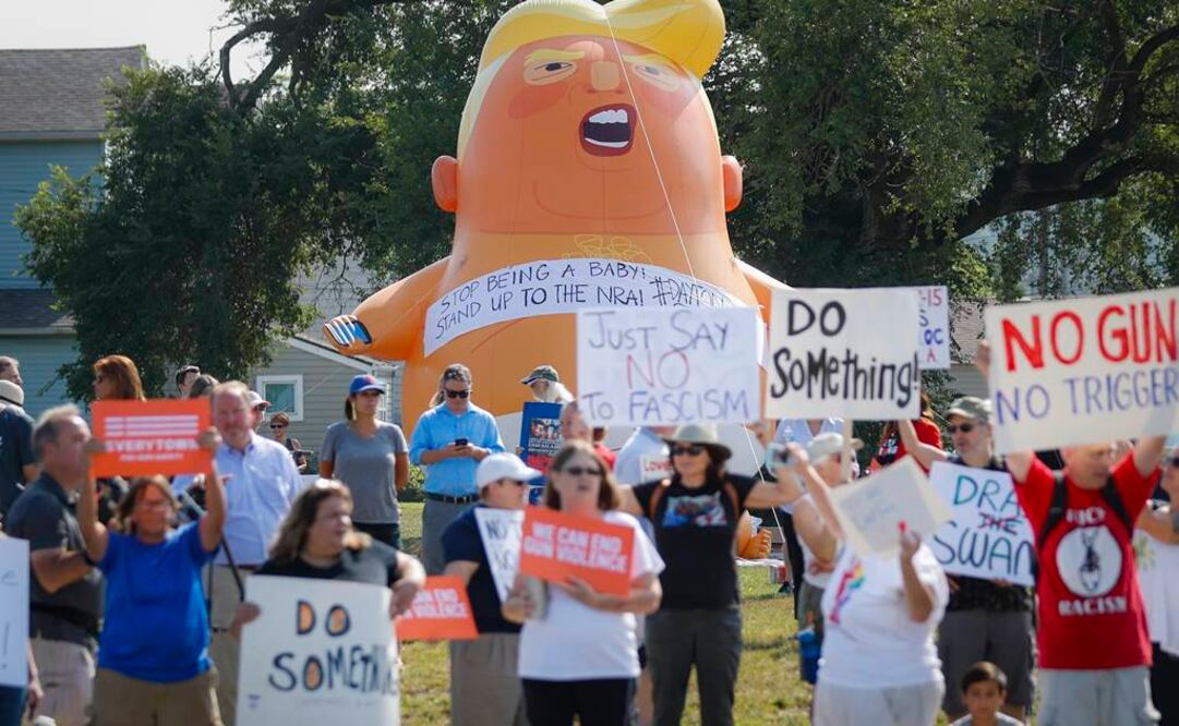Protestas en Ohio ante visita de Trump tras tiroteo (Fotos: AFP y AP)