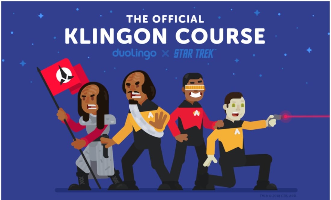 Duolingo presenta su curso oficial de Klingon