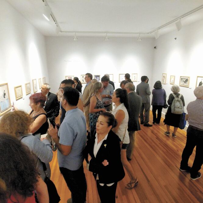 La exposición Cien años de caricatura en EL UNIVERSAL se exhibe en el Instituto Cultural Mexicano (ICM) de Washington. SERGIO OCHOA/ EMBAMEXEUA