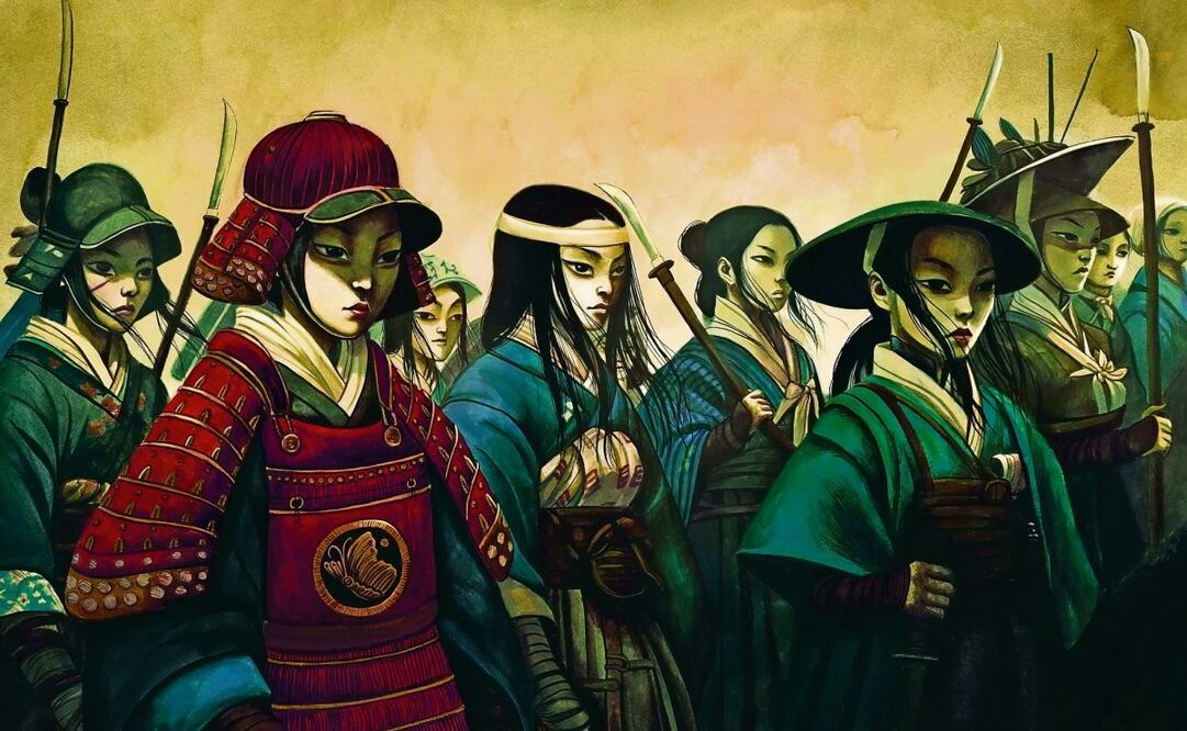 Entre las siete historias que presenta el libro, se cuenta la de Nakano Takeko, quien desafió las normas sociales y formó su ejército de mujeres. Imagen: Historia de mujeres samuráis