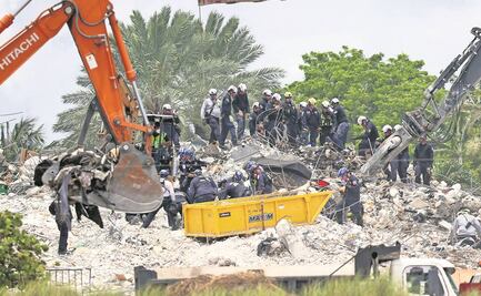 Asciende a 36 cifra de muertos por colapso de edificio en Miami