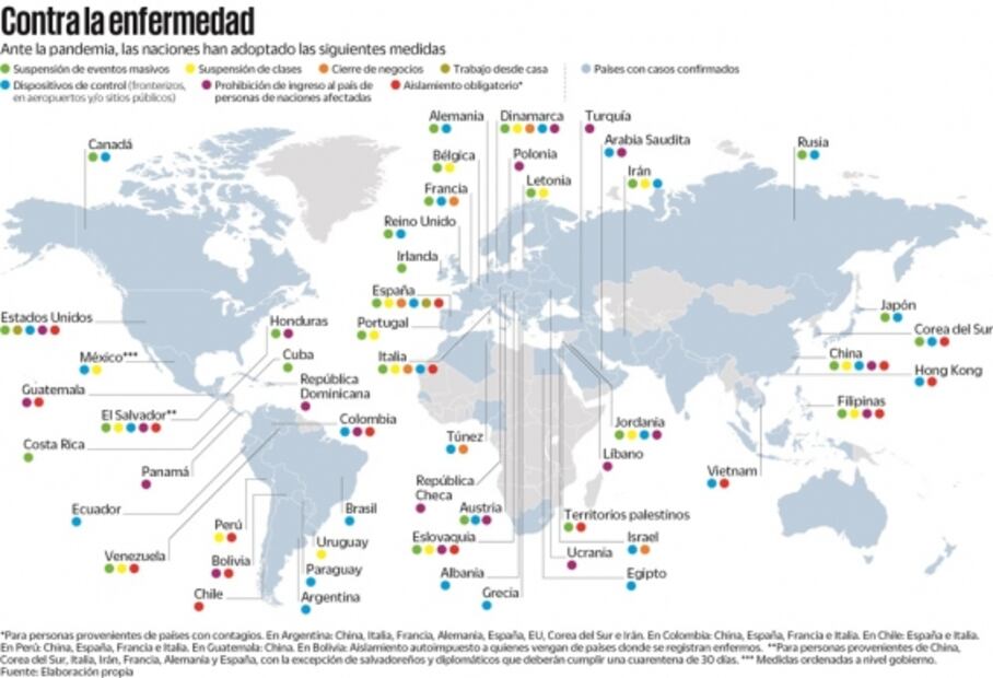 Francia y España se suman a restricciones por coronavirus