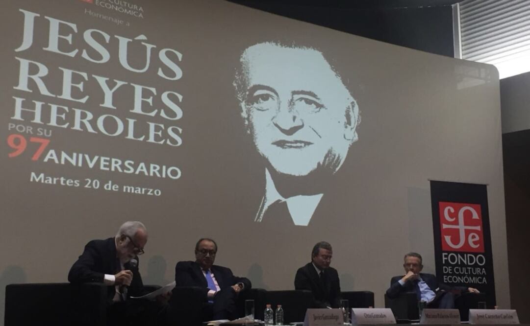 El FCE rindió un homenaje a Jesús Reyes Heroles con motivo de su 97 aniversario de nacimiento. Foto: Twitter / FCE México
