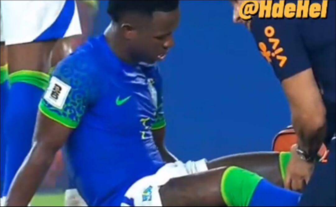 Vinicius salió por lesión en partido de Brasil / Foto: Especiales