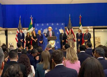 Reciben a Jill Biden y a su comitiva en la residencia de la embajada de EU en México, previo a toma de posesión de Sheinbaum