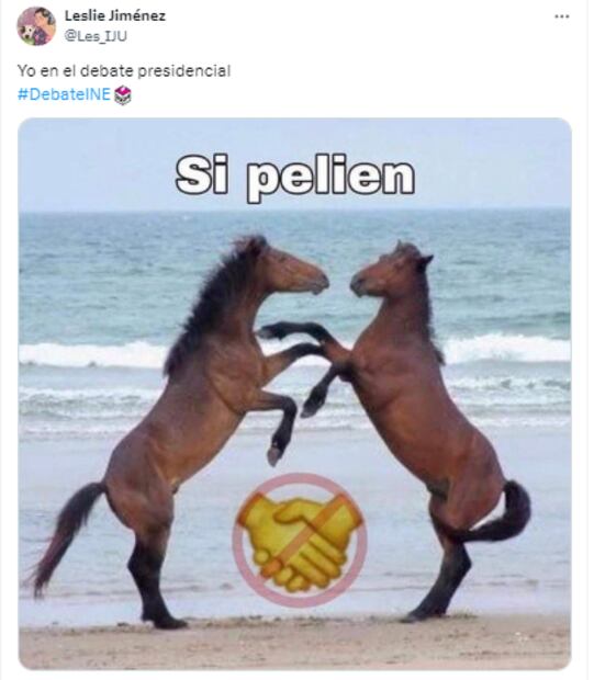 Memes Debate Presidencial 2024. Foto: Captura de pantalla