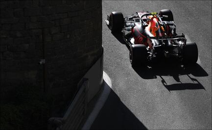 La frustración de Checo Pérez en la clasificación del GP de Azerbaiyán 
