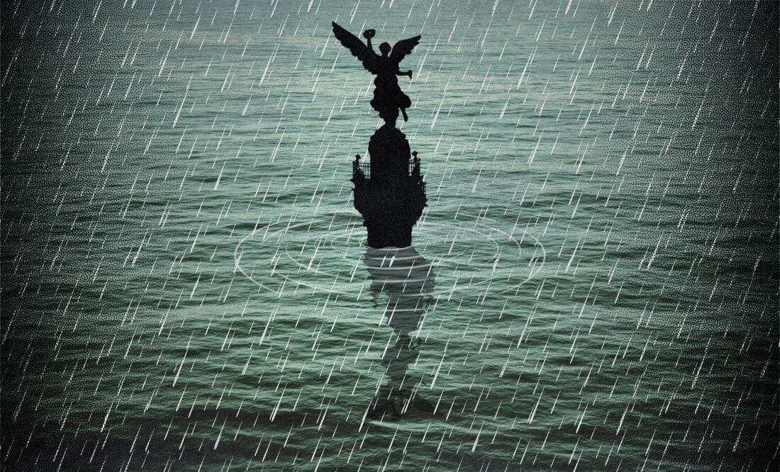 La captación de lluvia podría ayudar a evitar las inundaciones en la capital del país. Ilustración: Angélica Vázquez