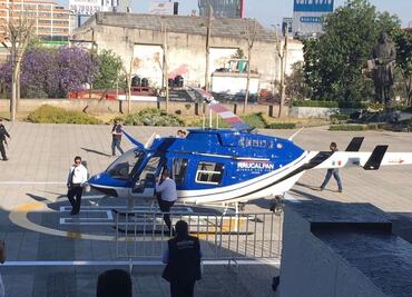 Llega a Naucalpan helicóptero para reforzar vigilancia