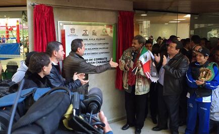 Inauguran gimnasio en Centro Otomí