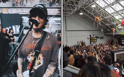 Concierto de Blnko desata impresionante slam en Metro de CDMX; ¿quién es el cantante?