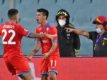 El golazo del Chucky Lozano con el Napoli ante la Fiorentina
