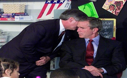 11-S: Bush pinta autorretrato del momento en que le avisaron de los atentados; ha hecho varias obras para "reflexionar" sobre el tema