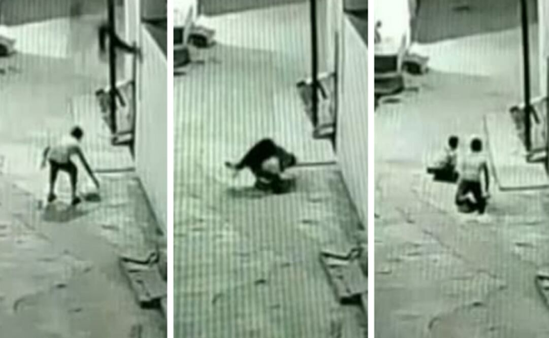 Swapnil trepó por una cañería para liberar la cometa atrapada pero resbaló y cayó de una altura de tres pisos. Foto: Captura de pantalla