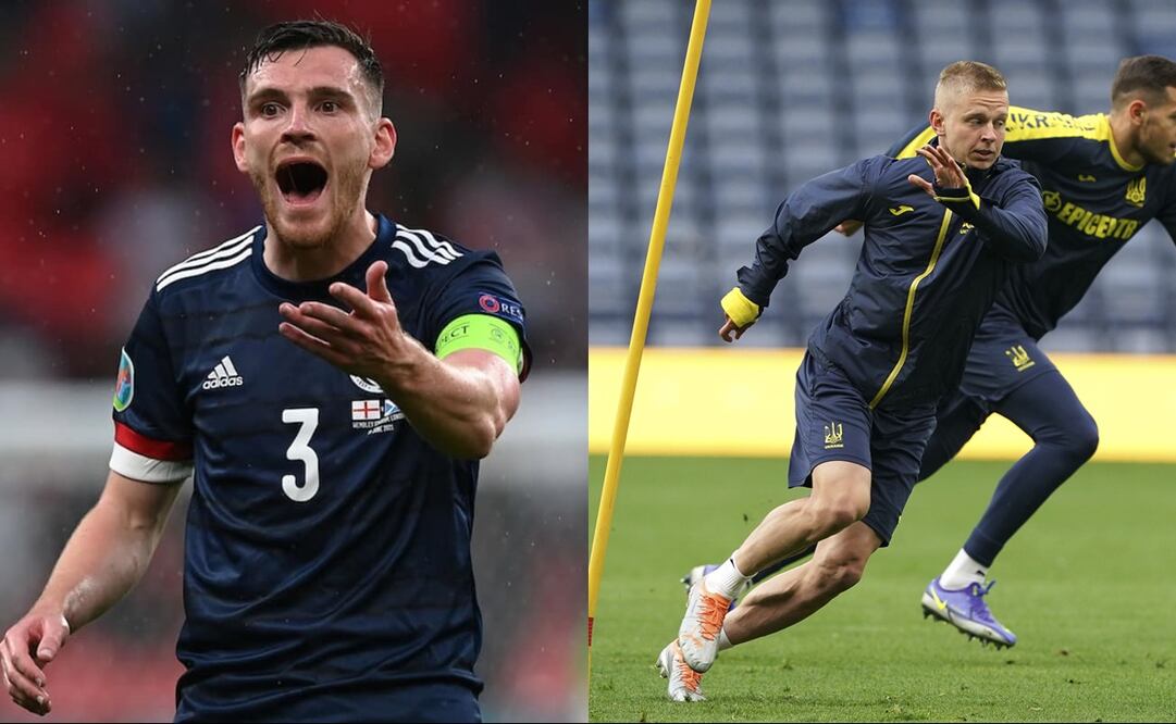 Andrew Robertson y Oleksandr Zinchenko - FOTO: Especial