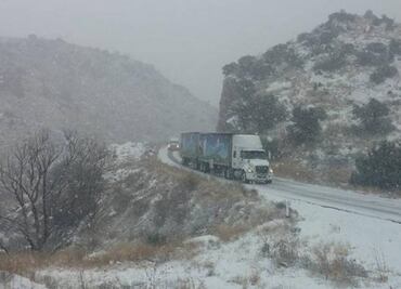 Snow alert in the state of Sonora