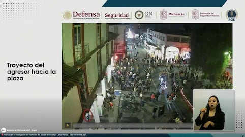 VIDEO: la ruta del agresor del alcalde Carlos Manzo para llegar a él; se hospedó en un hotel cercano al lugar del asesinato