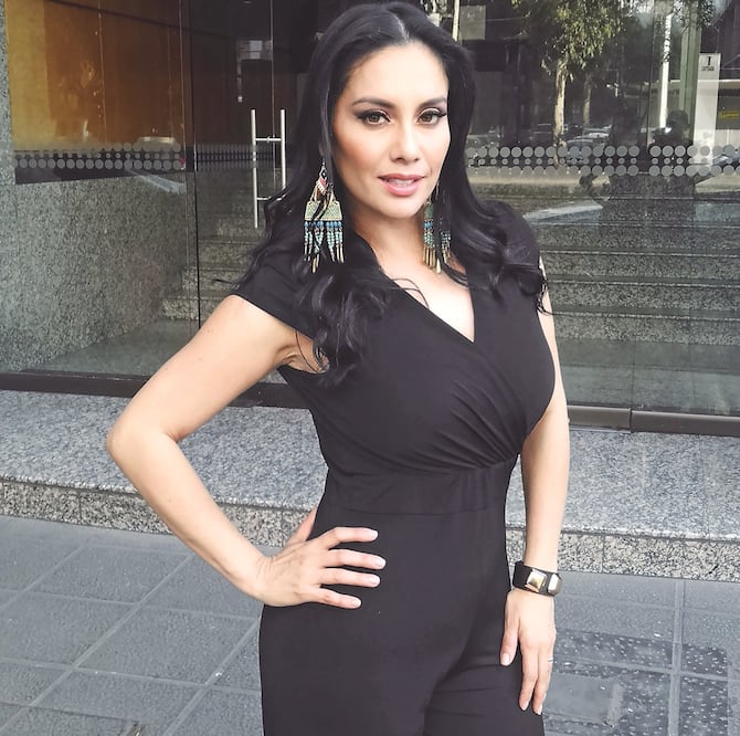 La actriz y conductora agradece tener pruebas difíciles (CORTESÍA)
