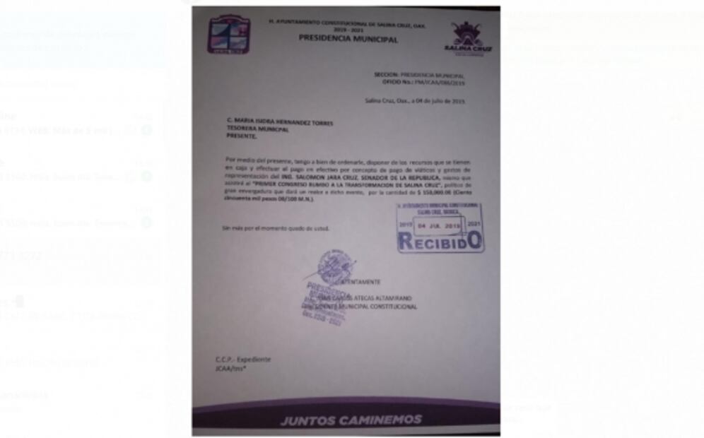 Senador de Morena desmiente pago de viáticos por congreso; demandará ante la FGR