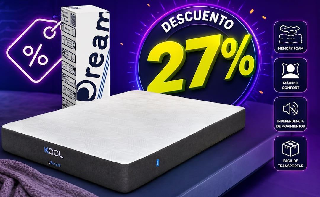 El modelo de uDream destaca por combinar materiales de calidad con un precio competitivo, convirtiéndose en una excelente opción para quienes buscan mejorar su descanso sin invertir una fortuna. Foto: IA