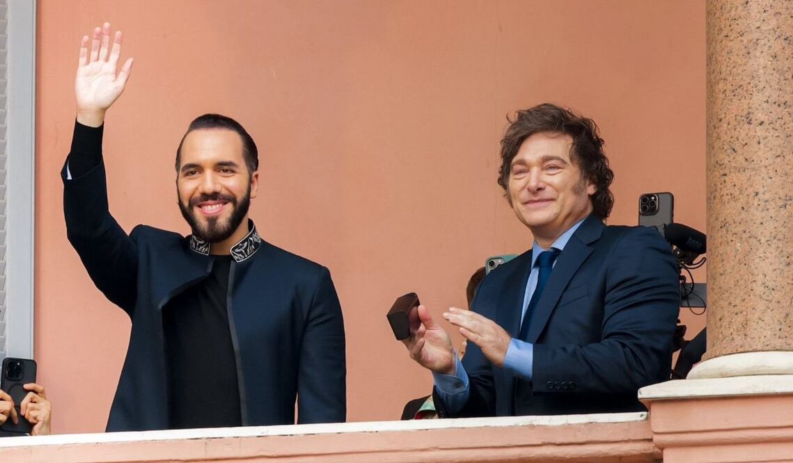 Milei y Bukele habían coincidido en Nueva York, donde brindaron su discurso ante la Asamblea General de Naciones Unidas el mismo día, el 24 de septiembre. Foto: X @PresidenciaSV