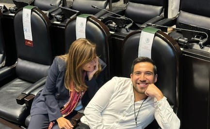 Margarita Zavala y Luis Felipe Calderón recrean "gran foto" de hace 20 años en la Cámara de Diputados