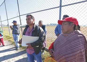 Ejidatarios exigen pago por tierras del aeropuerto