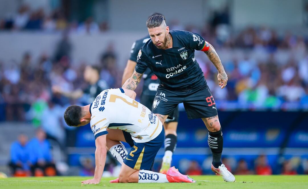 Monterrey y Pumas durante la Jornada 12 del Clausura 2025, en el Estadio Olímpico Universitario - Foto: Imago7
