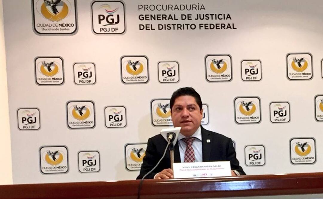 Conferencia de César Barrera Galán. FOTO: tomada del Twitter de la Procuraduría capitalina