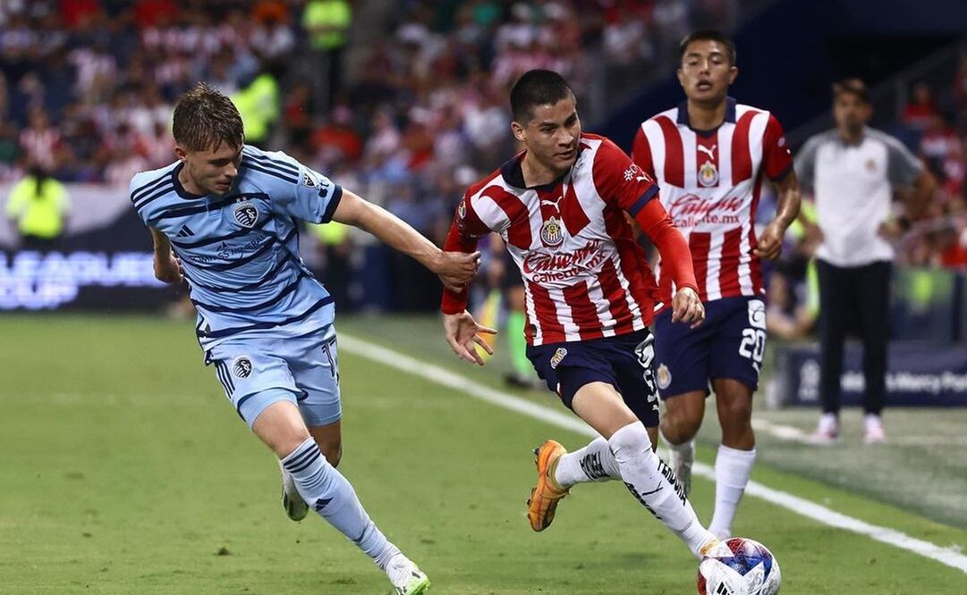 Chivas durante su duelo contra el Sporting Kansas City en la Leagues Cup - Foto: @chivas en Instagram
