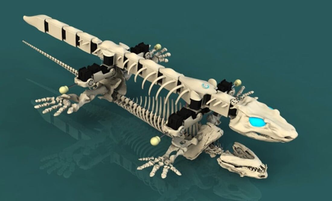 El OroBOT es capaz de caminar y nadar como lo hacía el "Orobates pabsti" durante el periodo Devónico / Konstantinos Karakasiliotis