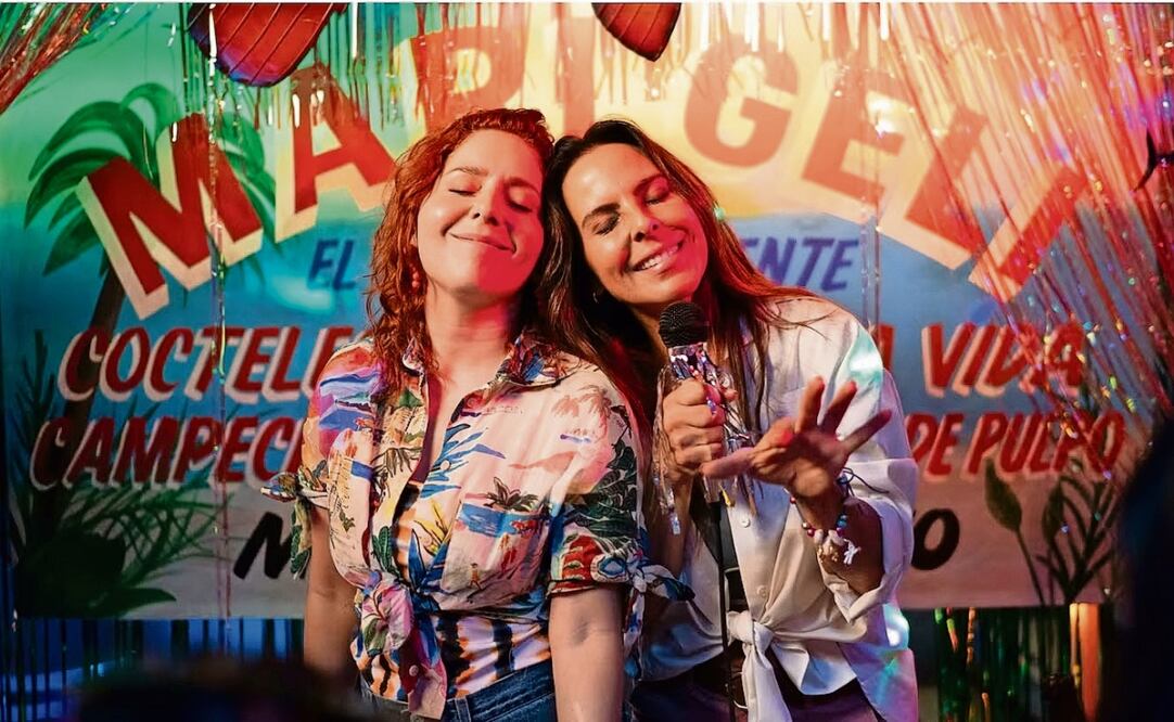 Diana Bovio, como Polly, se convierte en la seguidora más auténtica y fiel de Lana Cruz (Kate del Castillo), una popular actriz.  Foto: Netflix