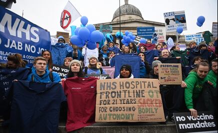 Protestan en capitales europeas por medidas contra Covid-19