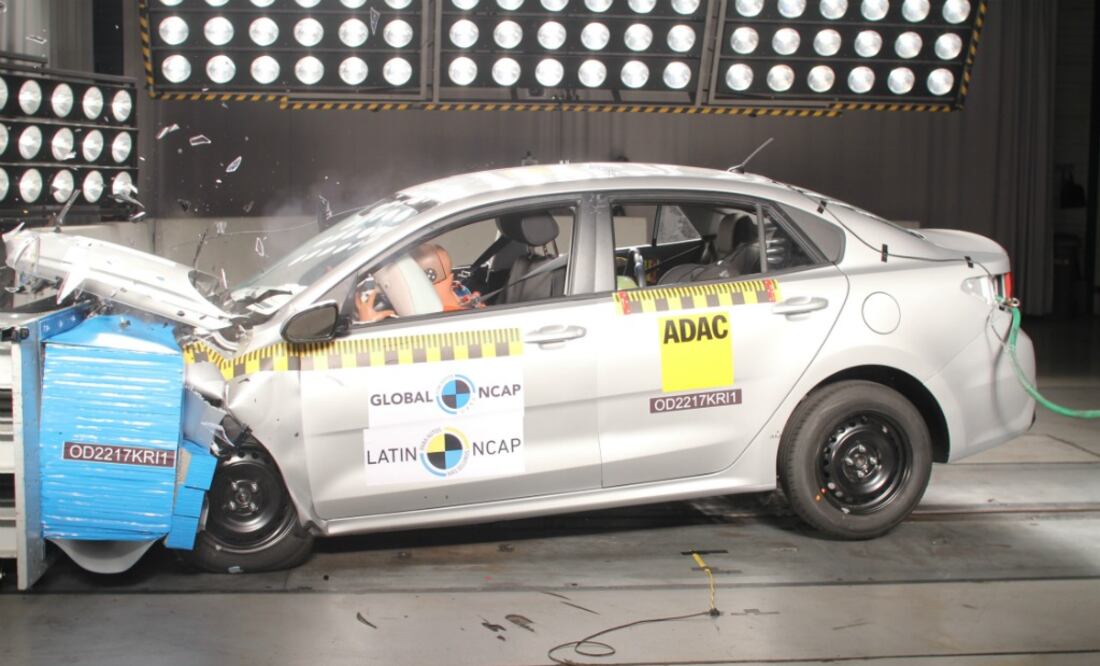 ¿Qué tan seguro es en choques el KIA RIO 2018 mexicano?