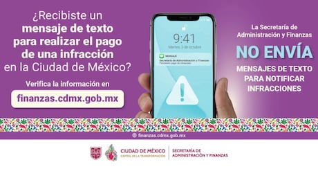 CDMX alerta por mensajes falsos de multas de tránsito; advierte posible fraude a automovilistas