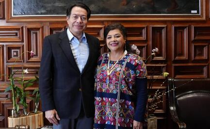 Clara Brugada se reúne con Mario Delgado, titular de la SEP; abordan plan para fortalecer preparatorias de CDMX
