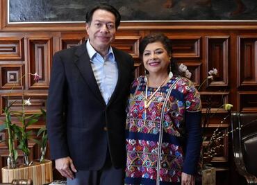 Clara Brugada se reúne con Mario Delgado, titular de la SEP; abordan plan para fortalecer preparatorias de CDMX