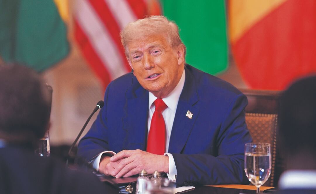 El presidente Donald Trump, durante una reunión con líderes africanos en la Casa Blanca, Washington. Foto: de WILL OLIVER. EFE