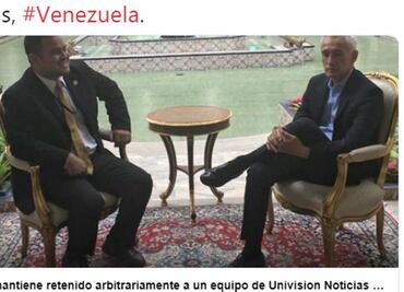 Retienen a Jorge Ramos durante entrevista a Maduro, denuncia Univision