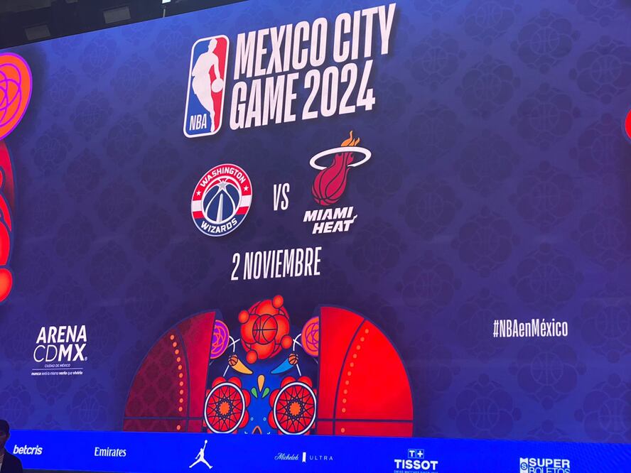 La NBA regresa a México con un juego de temporada regular entre Miami Heat y Washington Wizards - Foto: Nicolás Schiller/ EL UNIVERSAL