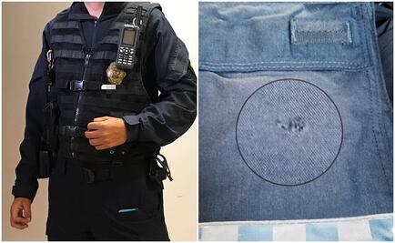 Chaleco salva a policía al frustrar robo a vivienda en la Industrial