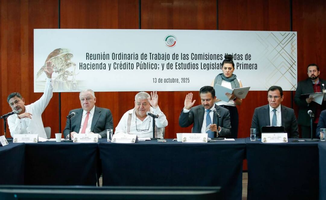 Ante las comisiones de Hacienda y Estudios Legislativos del Senado, el director de la ANAM, Rafael Marín (segundo de izq. a der.), reconoció la corrupción en las aduanas. Foto: Especial