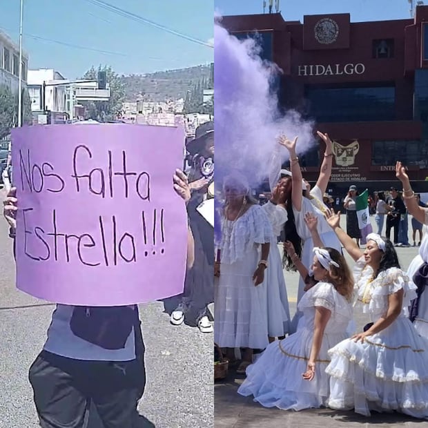 Marcha del 8M en Hidalgo por el Día Internacional de la Mujer 2025 (08/03/2025). Foto: Especial