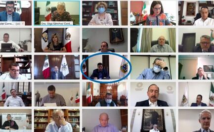 García Cabeza de Vaca en reunión virtual con gobernadores y Segob en medio de polémica por desafuero