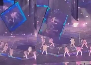 Pantalla gigante colapsa durante un concierto de la banda Mirror y aplasta a uno de los bailarines