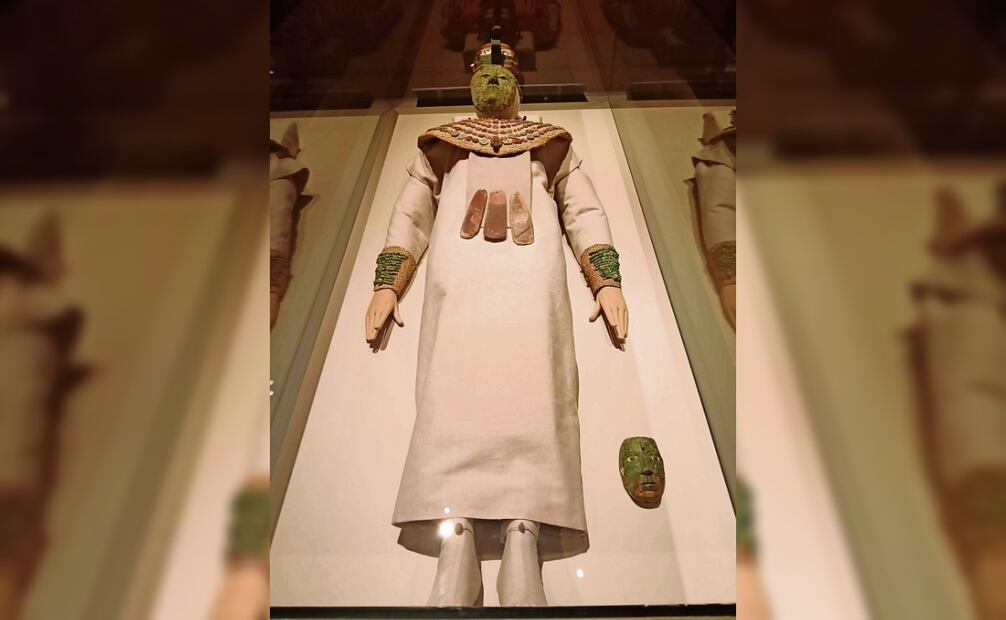 La tercera sección de la exposición es La señora Tz’ Aka Ab’ Ajaw, la ‘Reina Roja’ de Palenque, en el Museo Nacional Thyssen-Bornemisza. Foto: INAH