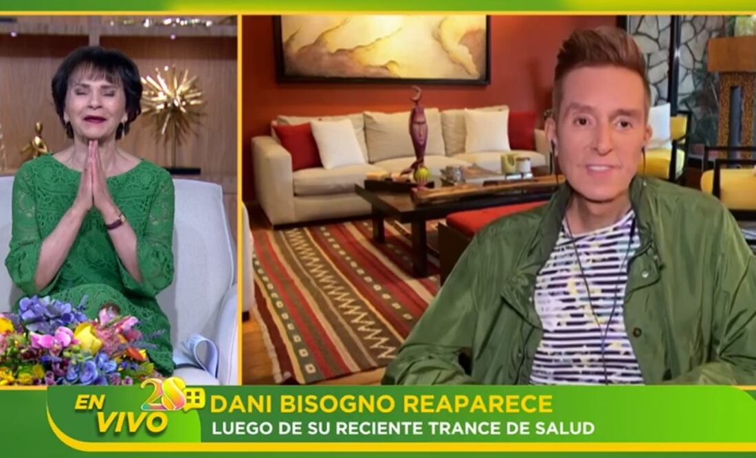 Daniel Bisogno se enlaza con sus compañeros de "Ventaneando" tras estar semanas hospitalizado.